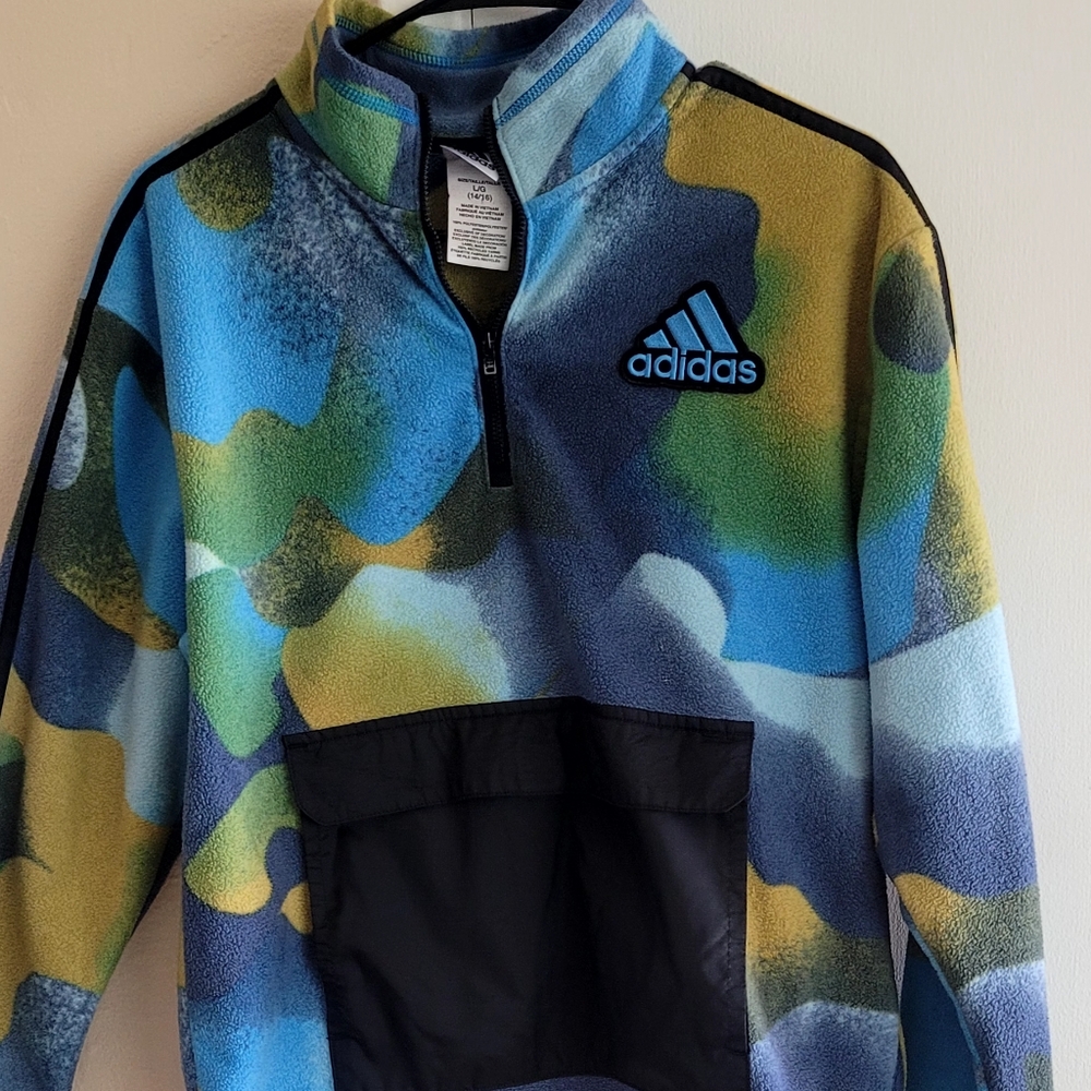 Boys Adidas Pullover with Zipper